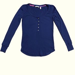 🔴3/$18 Victoria’s Secret Women’s Henley Pajama Top - Size XS